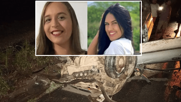 Amigas morrem em acidente de carro com lanternas apagadas.