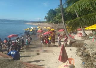 Homem é morto em praia de Ilhéus na frente de banhistas
