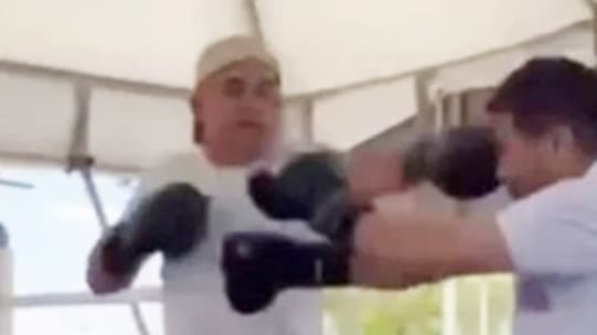 Prefeito nocauteia secretário durante luta de boxe em festa de aniversário de Mata de São João