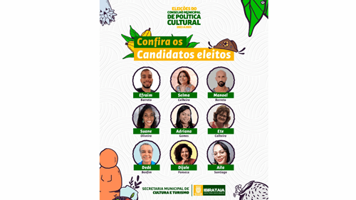 Ibirataia: Candidatos Eleitos do Conselho Municipal de Cultura de Ibirataia; confira
