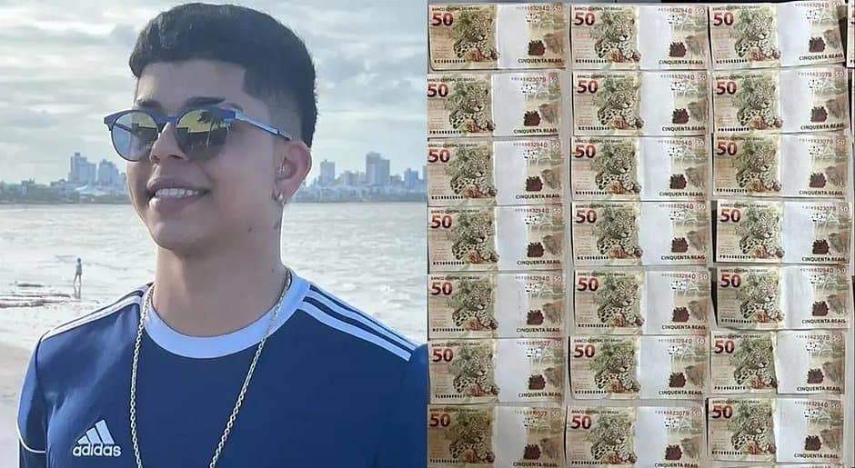Influenciador é preso após ser flagrado com notas falsas