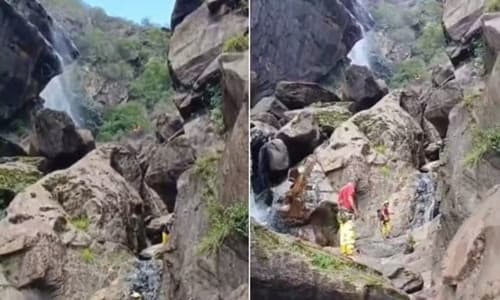 Giro na Bahia: Homem morre após cair de cachoeira com 80 metros de altura ao tentar fazer foto