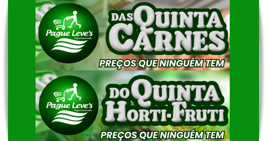 Ibirataia: Quinta das Carnes e do Horti-fruti é no Supermercado Pague Leve's; confira
