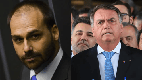 Bolsonaro demonstra insatisfação com falas de Eduardo e pede moderação