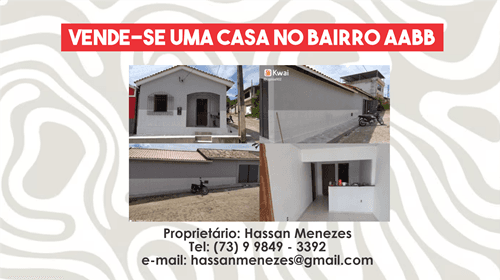 Ibirataia: Oportunidade Única! Vende-se uma Casa no bairro AABB!