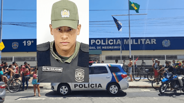 Policial mata esposa grávida, dispara contra Batalhão da PM em seguida comete suicídio.