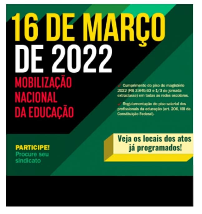 Mobilização Nacional da Educação 16 de março