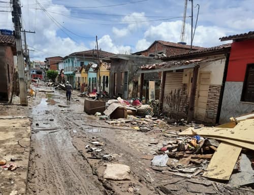 Sobe para 153 o nº de cidades em situação de emergência por causa das chuvas