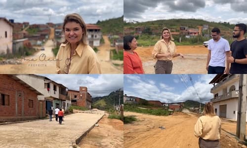 Ibirataia: Prefeita Ana Cléia fiscaliza obras no bairro Ponto Chic 2: Transformação em andamento