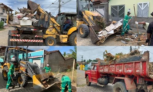 Ibirataia: Prefeitura reforça coleta de entulhos em prevenção às chuvas