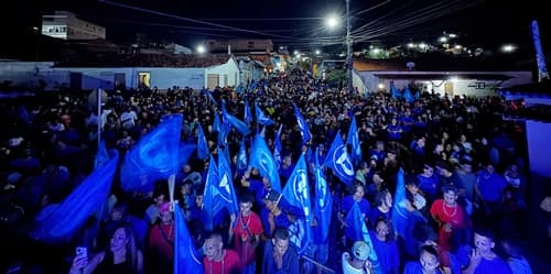 Sandro Futuca e Caio Pina arrastam multidão em visita a Nova Ibirataia de Cima!