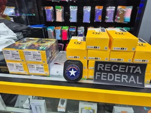 Receita Federal apreende mais de mil celulares irregulares na Bahia