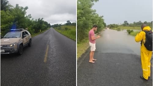 Trecho de rodovia entre Itagibá e Dário Meira é liberado após transbordamento de riacho