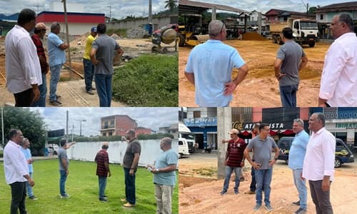 Ibirataia: Prefeito Sandro Futuca vistoria obras em andamento e reforça compromisso com o desenvolvimento do município