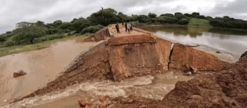 Pela quinta vez, barragem rompe e deixa cerca de três mil pessoas isoladas no interior da Bahia