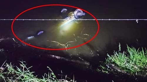 Carro com quatro pessoas cai em lago na BA-120 entre Algodão e Ibirataia