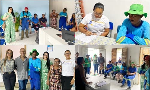 Ibirataia: Profissionais da Limpeza Pública do município se matriculam no EJA