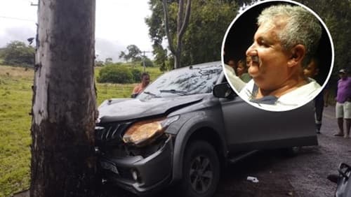 Ex-prefeito de Aiquara sofre acidente após encontrar cobra dentro do veículo