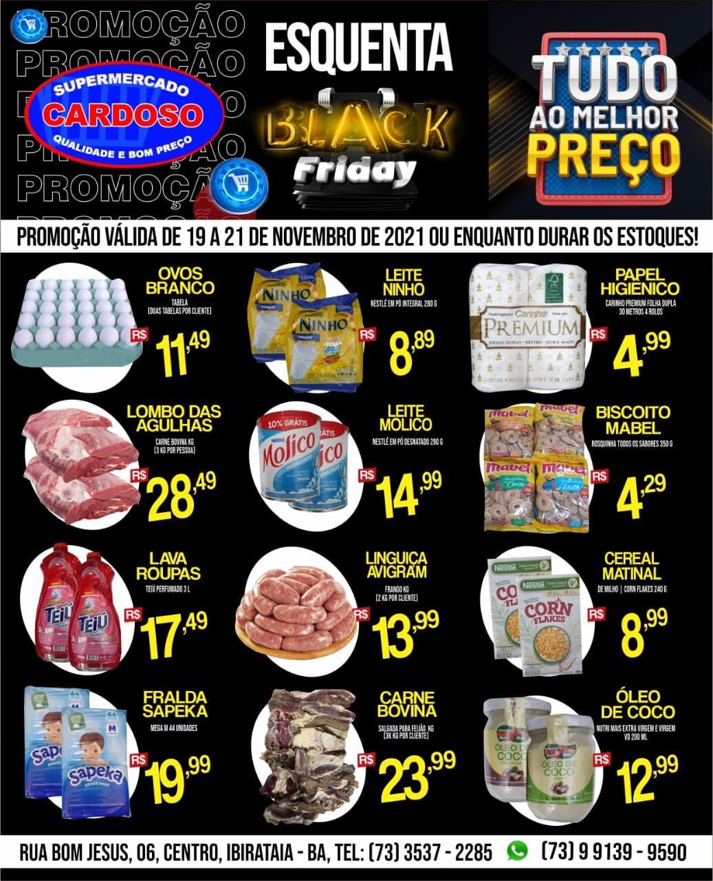 Esquenta Black Friday no Supermercado Cardoso