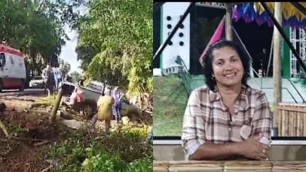 Professora morre e duas pessoas ficam feridas em acidente