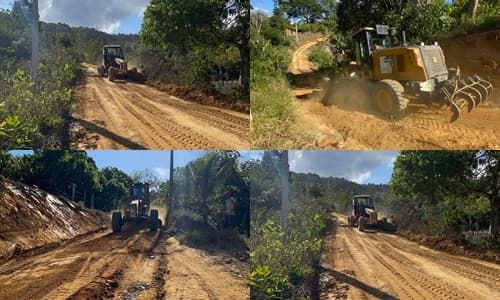Ibirataia: Prefeitura realiza patrolamento e cascalhamento na Região dos Prazeres