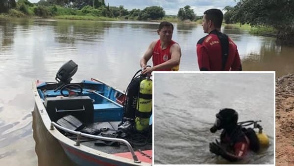 Bombeiros localizam corpo submerso de homem que havia desaparecido em Riachão das Neves