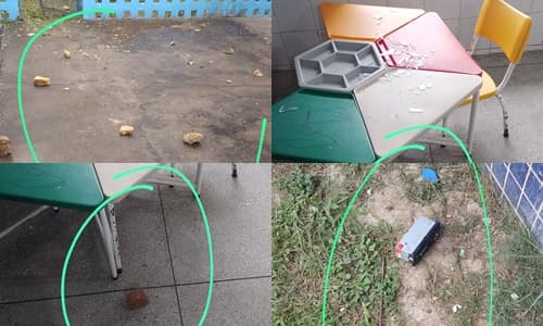 Ibirataia: Vândalos quebram vidros de janelas na Creche Municipal Augusta Rocha de Oliveira