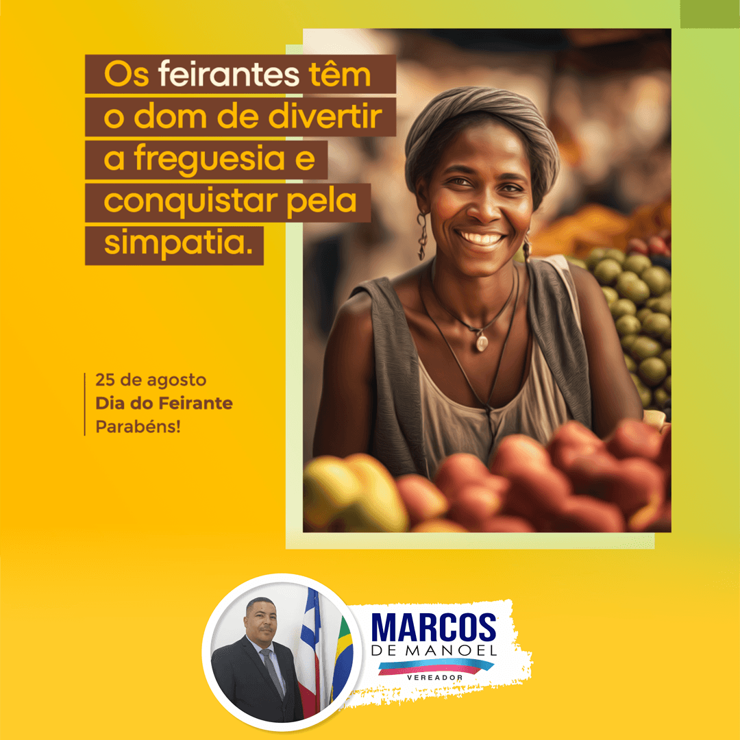 Mensagem de Marcos de Manoel ao Dia dos Feirantes
