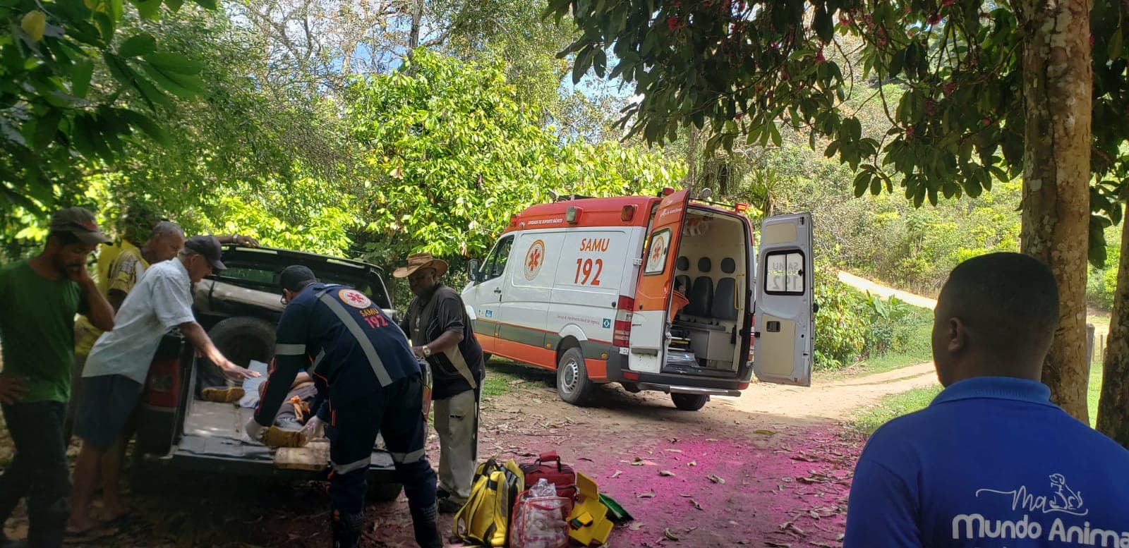 Ibirataia: Acidente na zona rural do municipio deixa um ferido