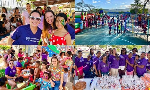 Tarde de alegria e diversão na Quadra Municipal de Esportes de Ibirataia: Dra. Ananda e voluntárias realizam evento especial