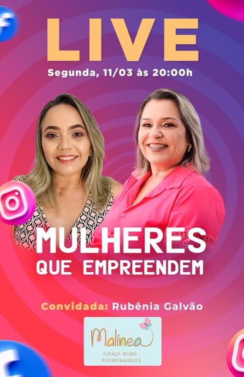 Projeto 'Mulheres que Empreendem' recebe Rubênia Galvão em conversa inspiradora na live nesta segunda-feira, 11