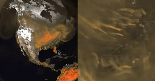 Poluição no Brasil aparece em mapa da Nasa que revela nuvens de gás poluente ao redor do mundo