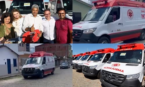 Município de Ibirataia avança na saúde com chegada de Ambulância Nova do SAMU 192