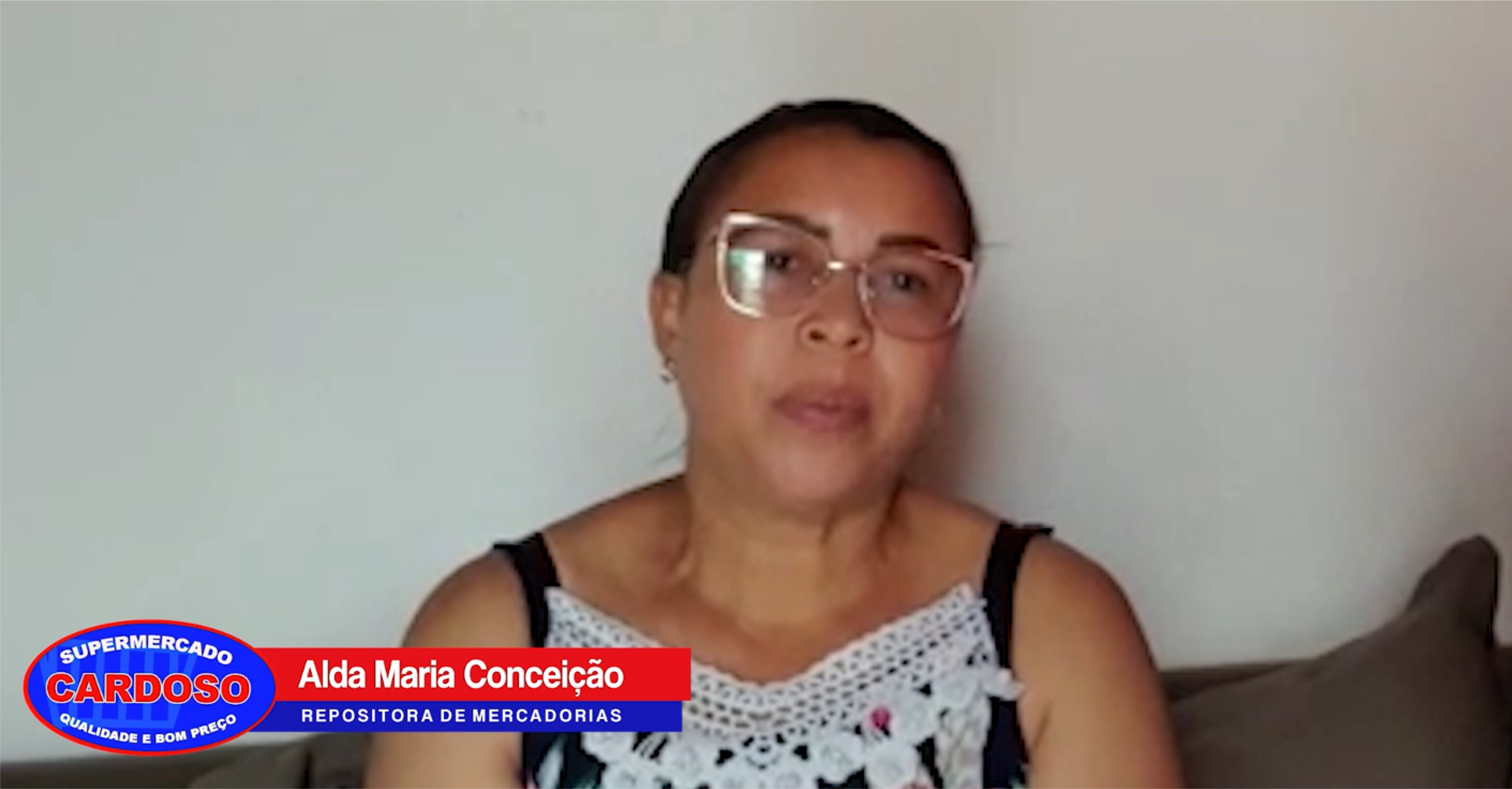 COMEMORAÇÃO AOS 20 ANOS DO SUPERMERCADO CARDOSO | DEPOIMENTO Alda Maria da Conceição | Funcionária de muitos anos!