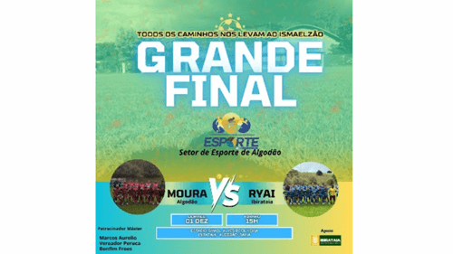 Ibiratia: Grande Final do Torneio de Futebol em Algodão acontece no Domingo (01/12)