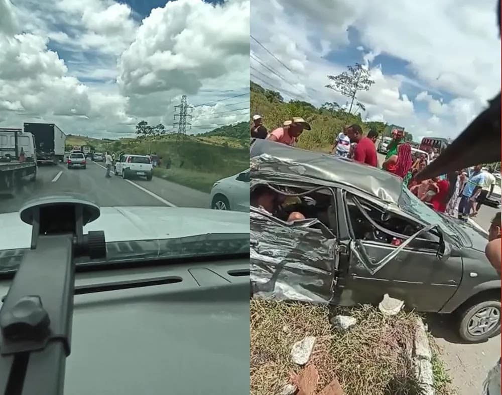 Bahia tem 35 acidentes com 13 mortes em rodovias federais durante o carnaval