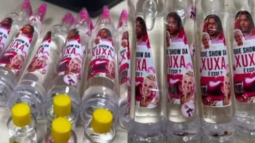 Frascos de lança-perfume com rótulo do meme "Que show da Xuxa é esse?" são apreendidos pela PF