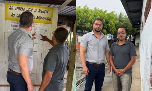 Ibirataia: Prefeitura através da Secretaria de Administração realiza visita técnica ao Centro Comercial para levantamento de demandas