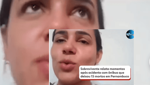 Mulher relata desespero e cenas de caos após ônibus tombado deixar 17 mortos