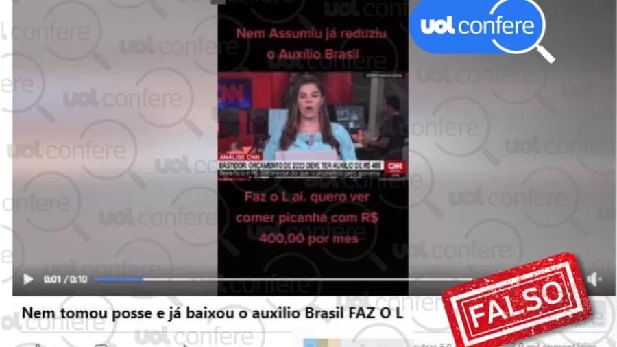 Governo Bolsonaro enviou Orçamento 2023 com auxílio de R$ 400, não Lula