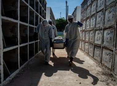 Bahia atinge novo recorde de mortes por Covid-19 no período de 24 horas; 189 óbitos