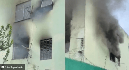 Incêndio no IAPI deixa duas pessoas feridas
