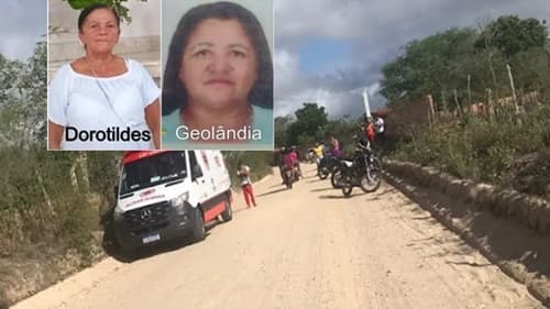 Acidente em estrada vicinal mata duas mulheres em Valente
