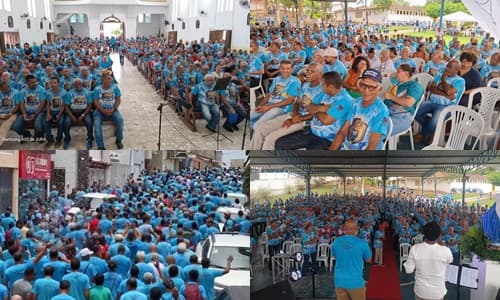 IV Encontro Diocesano do Terço dos Homens reúne mais de 800 fiéis em Ipiaú
