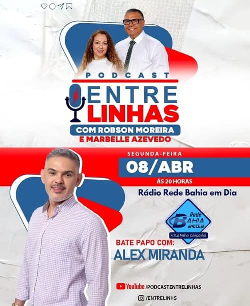 Estreia do Podcast "Entre Linhas" na Rádio Rede Bahia em Dia!