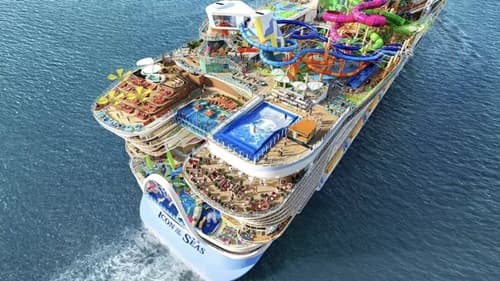Maior navio de cruzeiro do mundo faz viagem inaugural