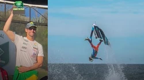 Baiano vence melhor manobra no Circuito Mundial de Motosurf