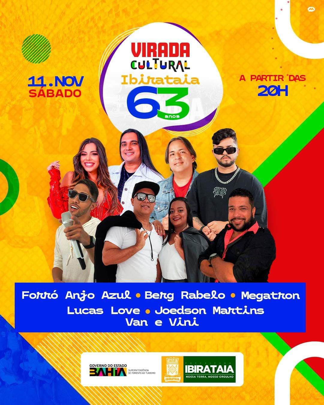 Confira as atrações de sábado, 11, da Primeira Virada Cultural de Ibirataia