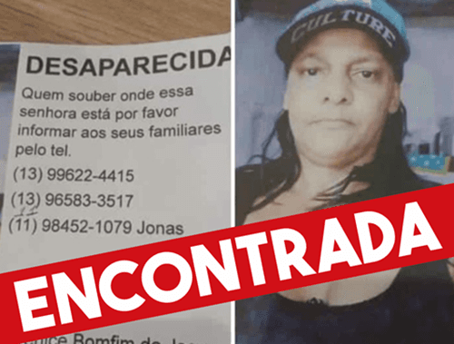 Ibirataia: Aurenice, desaparecida em São Paulo, foi encontrada