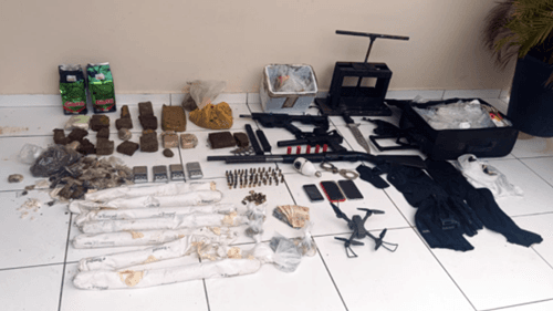 Metralhadora, drone e drogas são apreendidos no sudoeste da Bahia